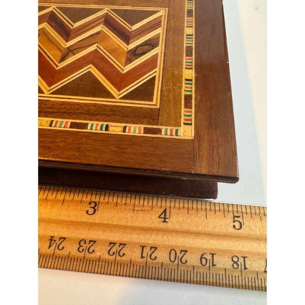 Vintage Syrian Marquetry Wood Inlaid Address Book Mosaic Handmade‎ Wood Book